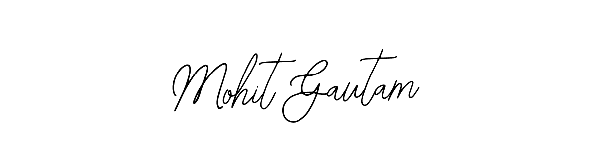 How to make Mohit Gautam name signature. Use Bearetta-2O07w style for creating short signs online. This is the latest handwritten sign. Mohit Gautam signature style 12 images and pictures png