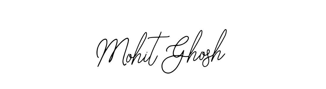 How to make Mohit Ghosh name signature. Use Bearetta-2O07w style for creating short signs online. This is the latest handwritten sign. Mohit Ghosh signature style 12 images and pictures png