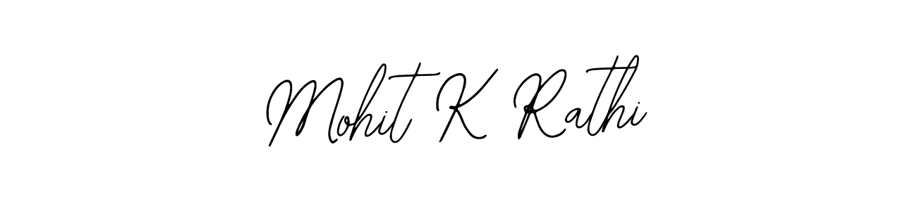 Bearetta-2O07w is a professional signature style that is perfect for those who want to add a touch of class to their signature. It is also a great choice for those who want to make their signature more unique. Get Mohit K Rathi name to fancy signature for free. Mohit K Rathi signature style 12 images and pictures png