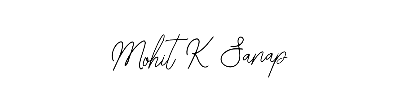 Use a signature maker to create a handwritten signature online. With this signature software, you can design (Bearetta-2O07w) your own signature for name Mohit K Sanap. Mohit K Sanap signature style 12 images and pictures png