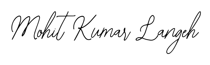 A dynamic signature style for Mohit Kumar Langeh using Bearetta-2O07w script. Designed to look authentic, handwritten, and professional. Mohit Kumar Langeh signature style 12 images and pictures png
