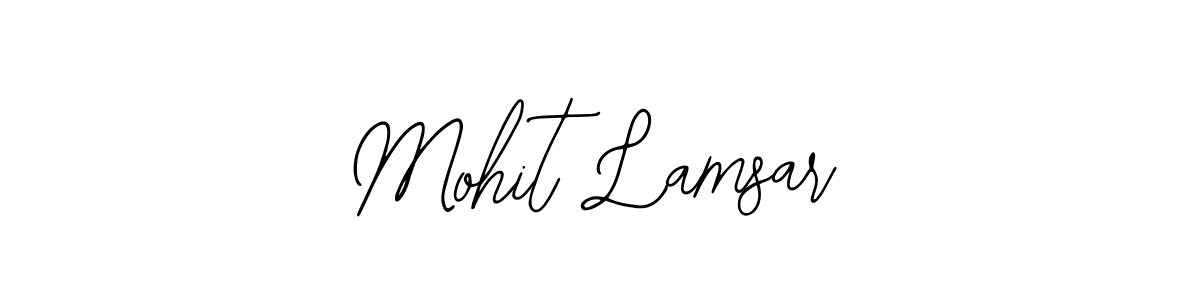 Similarly Bearetta-2O07w is the best handwritten signature design. Signature creator online .You can use it as an online autograph creator for name Mohit Lamsar. Mohit Lamsar signature style 12 images and pictures png