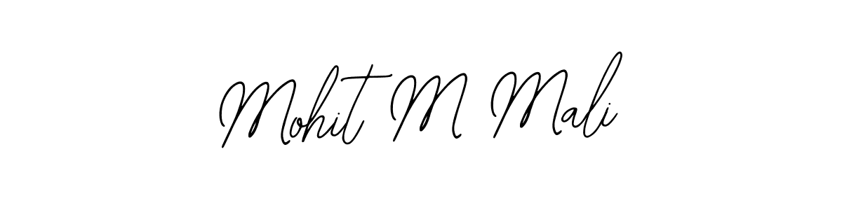 The best way (Bearetta-2O07w) to make a short signature is to pick only two or three words in your name. The name Mohit M Mali include a total of six letters. For converting this name. Mohit M Mali signature style 12 images and pictures png