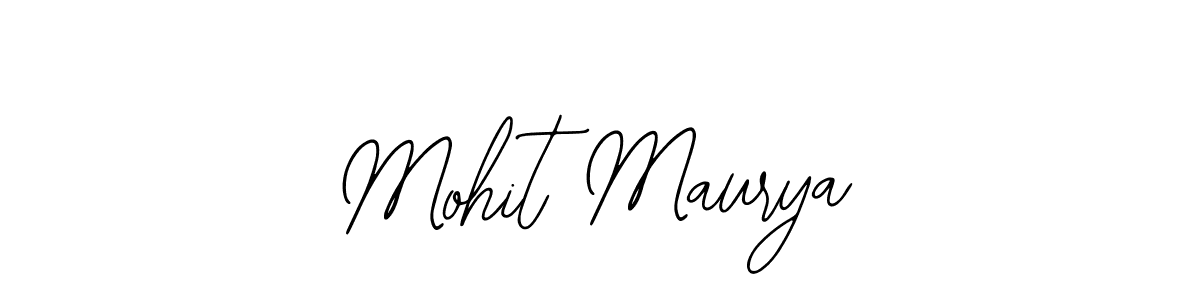 Use a signature maker to create a handwritten signature online. With this signature software, you can design (Bearetta-2O07w) your own signature for name Mohit Maurya. Mohit Maurya signature style 12 images and pictures png
