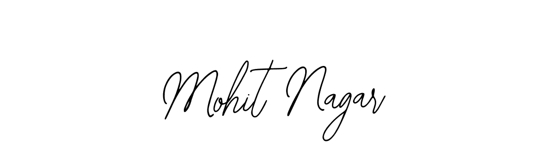 How to make Mohit Nagar name signature. Use Bearetta-2O07w style for creating short signs online. This is the latest handwritten sign. Mohit Nagar signature style 12 images and pictures png