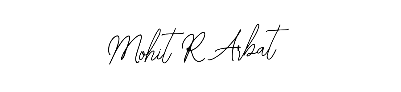 How to make Mohit R Arbat name signature. Use Bearetta-2O07w style for creating short signs online. This is the latest handwritten sign. Mohit R Arbat signature style 12 images and pictures png