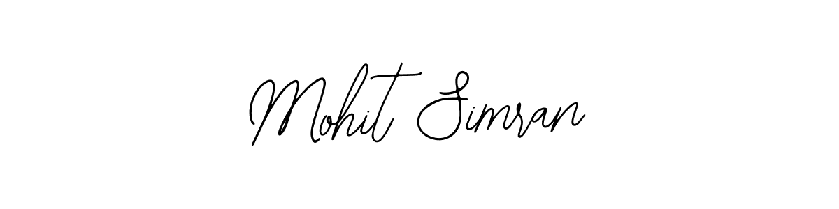 Create a beautiful signature design for name Mohit Simran. With this signature (Bearetta-2O07w) fonts, you can make a handwritten signature for free. Mohit Simran signature style 12 images and pictures png