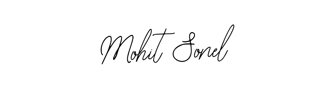 Use a signature maker to create a handwritten signature online. With this signature software, you can design (Bearetta-2O07w) your own signature for name Mohit Sonel. Mohit Sonel signature style 12 images and pictures png