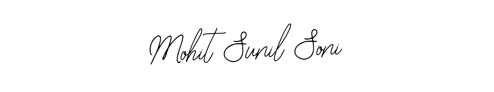 Bearetta-2O07w is a professional signature style that is perfect for those who want to add a touch of class to their signature. It is also a great choice for those who want to make their signature more unique. Get Mohit Sunil Soni name to fancy signature for free. Mohit Sunil Soni signature style 12 images and pictures png