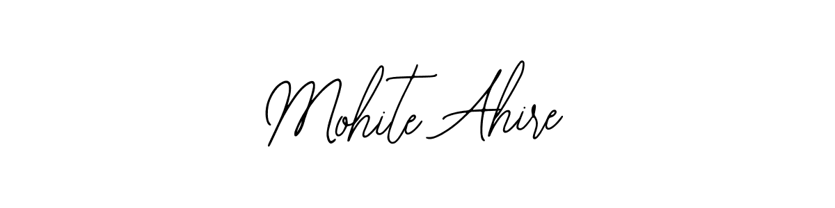 You can use this online signature creator to create a handwritten signature for the name Mohite Ahire. This is the best online autograph maker. Mohite Ahire signature style 12 images and pictures png