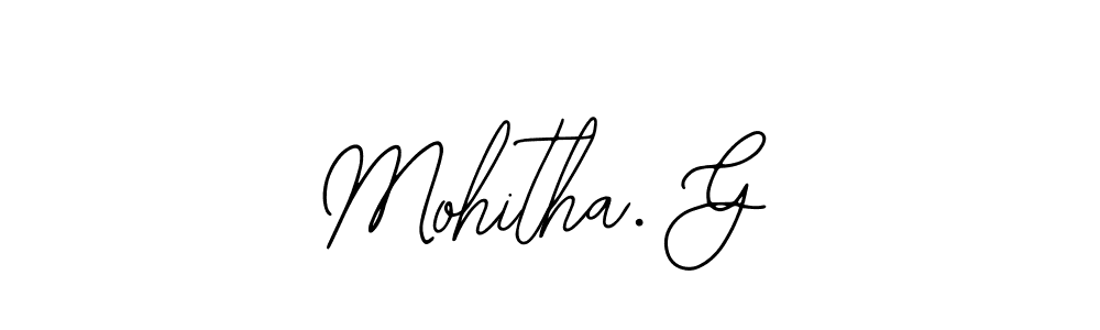 Similarly Bearetta-2O07w is the best handwritten signature design. Signature creator online .You can use it as an online autograph creator for name Mohitha. G. Mohitha. G signature style 12 images and pictures png