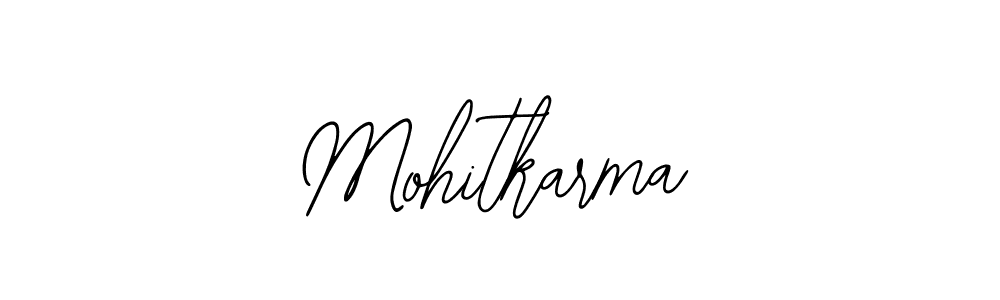 Use a signature maker to create a handwritten signature online. With this signature software, you can design (Bearetta-2O07w) your own signature for name Mohitkarma. Mohitkarma signature style 12 images and pictures png