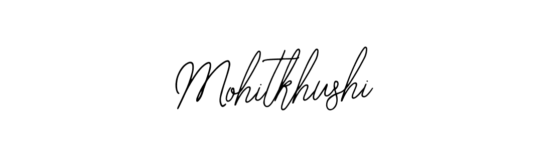 How to make Mohitkhushi name signature. Use Bearetta-2O07w style for creating short signs online. This is the latest handwritten sign. Mohitkhushi signature style 12 images and pictures png