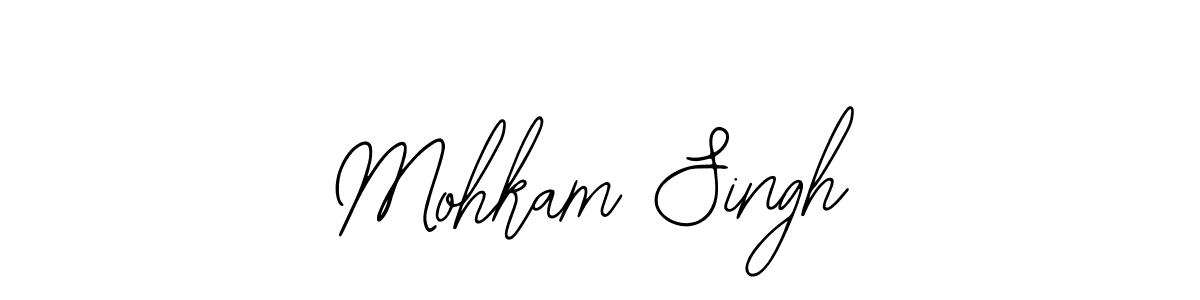Use a signature maker to create a handwritten signature online. With this signature software, you can design (Bearetta-2O07w) your own signature for name Mohkam Singh. Mohkam Singh signature style 12 images and pictures png