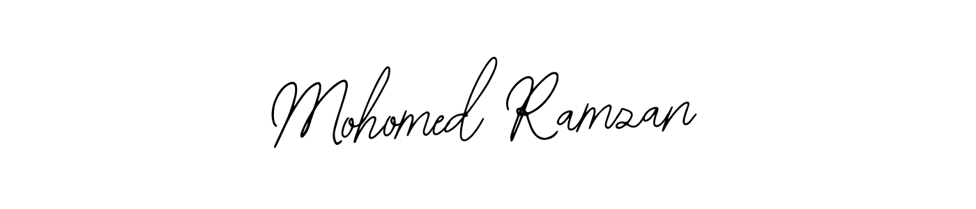 The best way (Bearetta-2O07w) to make a short signature is to pick only two or three words in your name. The name Mohomed Ramzan include a total of six letters. For converting this name. Mohomed Ramzan signature style 12 images and pictures png