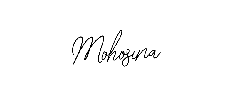 Design your own signature with our free online signature maker. With this signature software, you can create a handwritten (Bearetta-2O07w) signature for name Mohosina. Mohosina signature style 12 images and pictures png