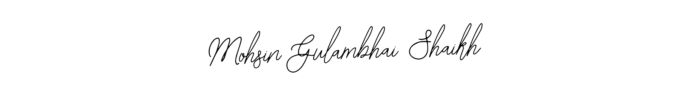 Design your own signature with our free online signature maker. With this signature software, you can create a handwritten (Bearetta-2O07w) signature for name Mohsin Gulambhai Shaikh. Mohsin Gulambhai Shaikh signature style 12 images and pictures png