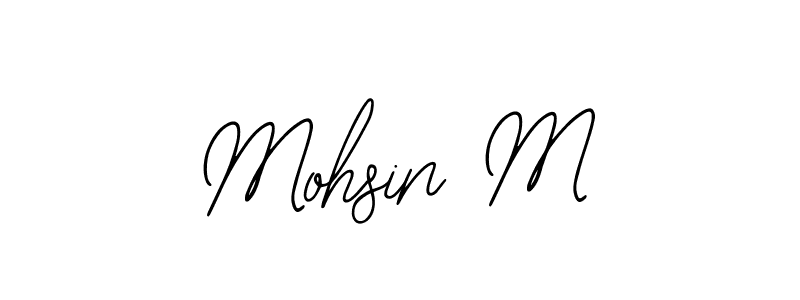 How to make Mohsin M signature? Bearetta-2O07w is a professional autograph style. Create handwritten signature for Mohsin M name. Mohsin M signature style 12 images and pictures png