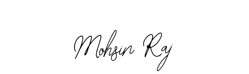 How to make Mohsin Raj name signature. Use Bearetta-2O07w style for creating short signs online. This is the latest handwritten sign. Mohsin Raj signature style 12 images and pictures png