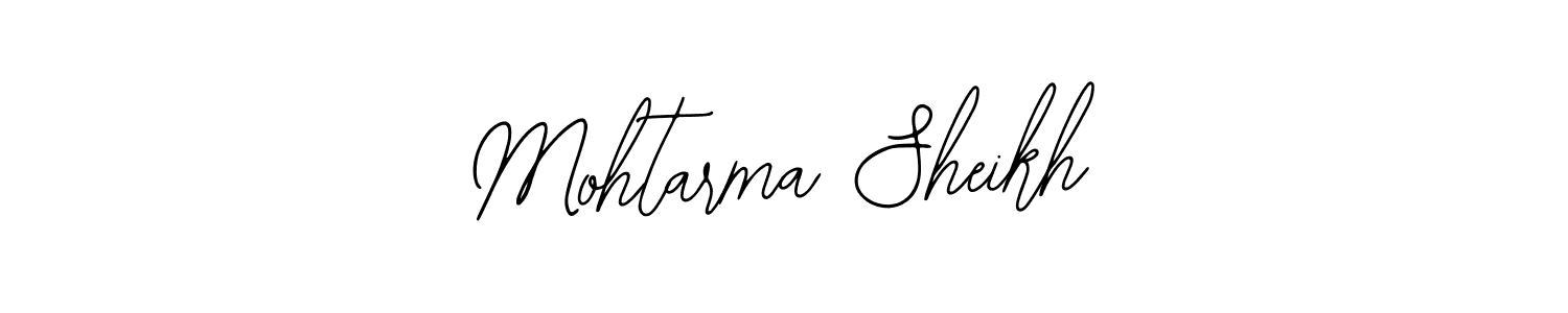 You should practise on your own different ways (Bearetta-2O07w) to write your name (Mohtarma Sheikh) in signature. don't let someone else do it for you. Mohtarma Sheikh signature style 12 images and pictures png