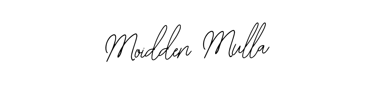 Use a signature maker to create a handwritten signature online. With this signature software, you can design (Bearetta-2O07w) your own signature for name Moidden Mulla. Moidden Mulla signature style 12 images and pictures png