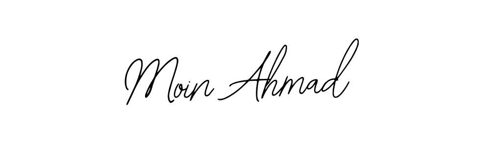 Use a signature maker to create a handwritten signature online. With this signature software, you can design (Bearetta-2O07w) your own signature for name Moin Ahmad. Moin Ahmad signature style 12 images and pictures png
