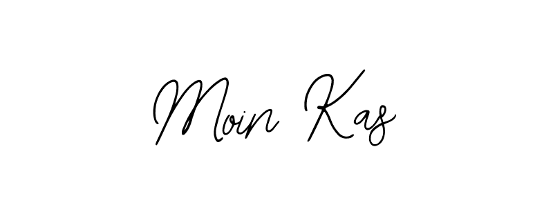 How to make Moin Kas name signature. Use Bearetta-2O07w style for creating short signs online. This is the latest handwritten sign. Moin Kas signature style 12 images and pictures png