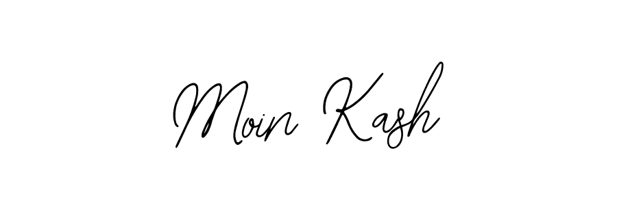 Use a signature maker to create a handwritten signature online. With this signature software, you can design (Bearetta-2O07w) your own signature for name Moin Kash. Moin Kash signature style 12 images and pictures png