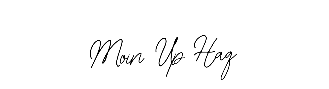 Also You can easily find your signature by using the search form. We will create Moin Up Haq name handwritten signature images for you free of cost using Bearetta-2O07w sign style. Moin Up Haq signature style 12 images and pictures png