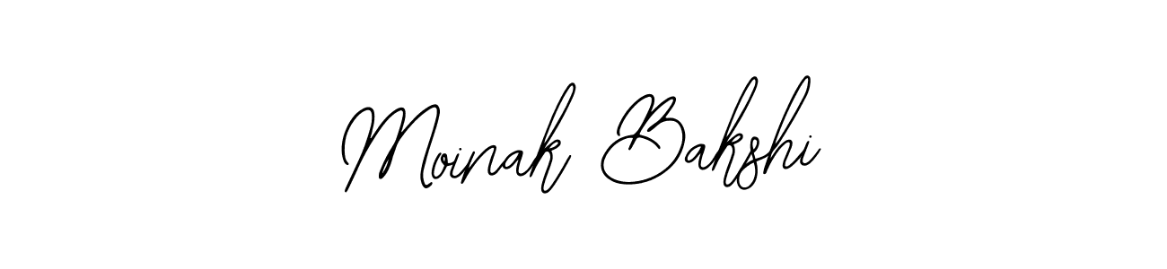 How to make Moinak Bakshi name signature. Use Bearetta-2O07w style for creating short signs online. This is the latest handwritten sign. Moinak Bakshi signature style 12 images and pictures png