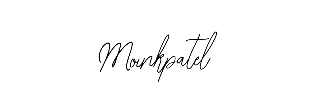 Use a signature maker to create a handwritten signature online. With this signature software, you can design (Bearetta-2O07w) your own signature for name Moinkpatel. Moinkpatel signature style 12 images and pictures png