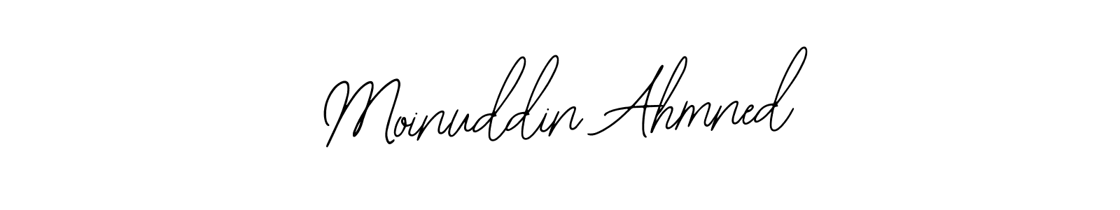 Make a beautiful signature design for name Moinuddin Ahmned. Use this online signature maker to create a handwritten signature for free. Moinuddin Ahmned signature style 12 images and pictures png