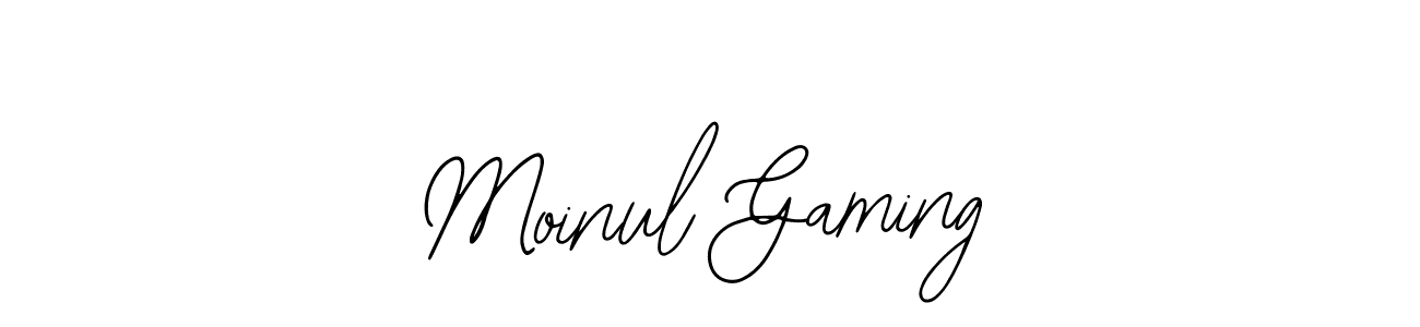 Similarly Bearetta-2O07w is the best handwritten signature design. Signature creator online .You can use it as an online autograph creator for name Moinul Gaming. Moinul Gaming signature style 12 images and pictures png