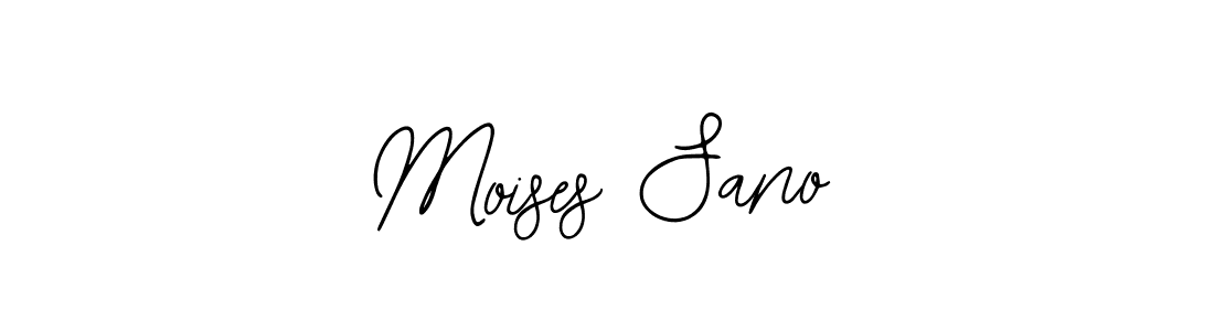 Use a signature maker to create a handwritten signature online. With this signature software, you can design (Bearetta-2O07w) your own signature for name Moises Sano. Moises Sano signature style 12 images and pictures png
