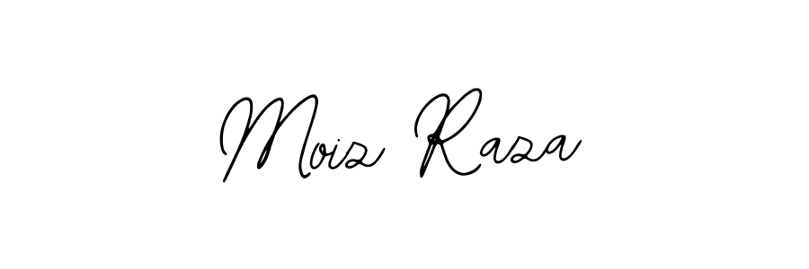 How to make Moiz Raza name signature. Use Bearetta-2O07w style for creating short signs online. This is the latest handwritten sign. Moiz Raza signature style 12 images and pictures png