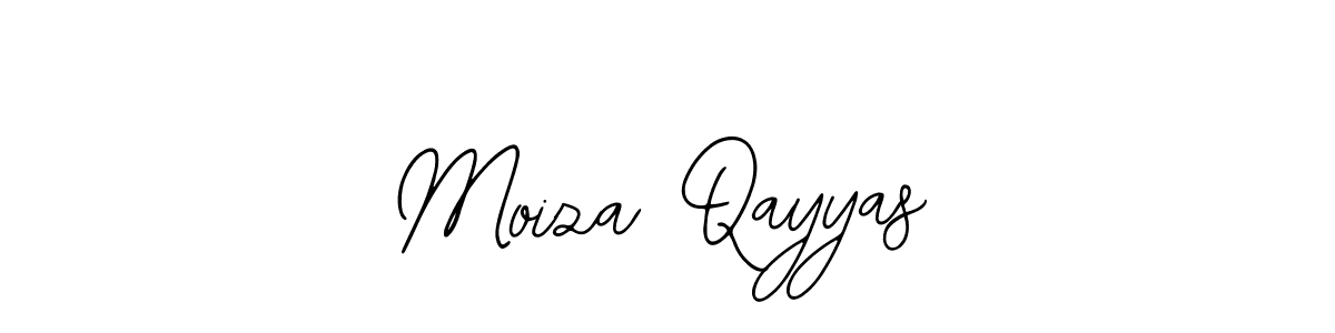 Make a beautiful signature design for name Moiza Qayyas. With this signature (Bearetta-2O07w) style, you can create a handwritten signature for free. Moiza Qayyas signature style 12 images and pictures png