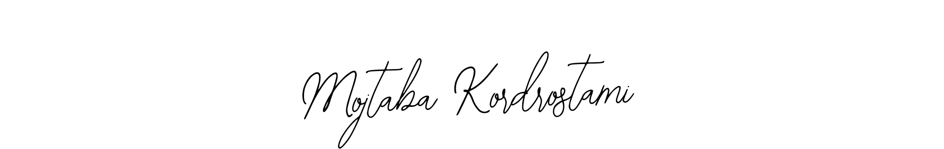 Design your own signature with our free online signature maker. With this signature software, you can create a handwritten (Bearetta-2O07w) signature for name Mojtaba Kordrostami. Mojtaba Kordrostami signature style 12 images and pictures png