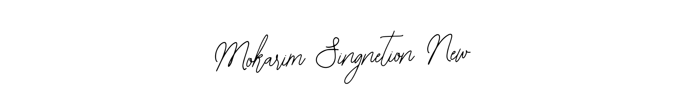 Similarly Bearetta-2O07w is the best handwritten signature design. Signature creator online .You can use it as an online autograph creator for name Mokarim Singnetion New. Mokarim Singnetion New signature style 12 images and pictures png