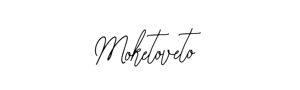 Use a signature maker to create a handwritten signature online. With this signature software, you can design (Bearetta-2O07w) your own signature for name Moketoveto. Moketoveto signature style 12 images and pictures png