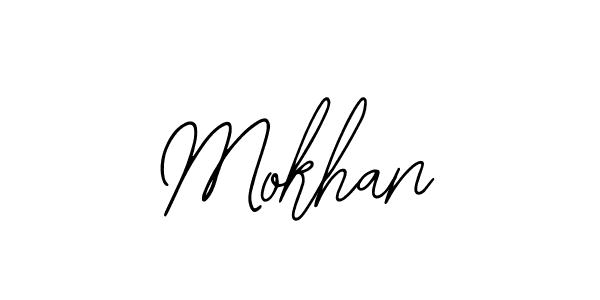 Use a signature maker to create a handwritten signature online. With this signature software, you can design (Bearetta-2O07w) your own signature for name Mokhan. Mokhan signature style 12 images and pictures png