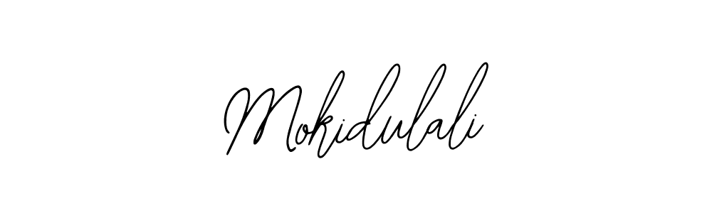 How to make Mokidulali name signature. Use Bearetta-2O07w style for creating short signs online. This is the latest handwritten sign. Mokidulali signature style 12 images and pictures png