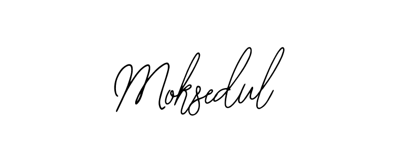 How to make Moksedul name signature. Use Bearetta-2O07w style for creating short signs online. This is the latest handwritten sign. Moksedul signature style 12 images and pictures png