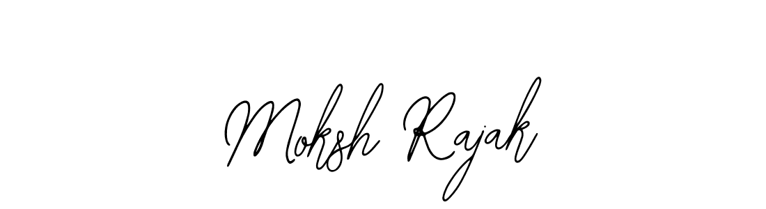 Bearetta-2O07w is a professional signature style that is perfect for those who want to add a touch of class to their signature. It is also a great choice for those who want to make their signature more unique. Get Moksh Rajak name to fancy signature for free. Moksh Rajak signature style 12 images and pictures png
