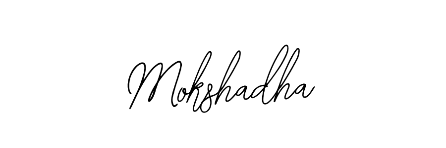 You should practise on your own different ways (Bearetta-2O07w) to write your name (Mokshadha) in signature. don't let someone else do it for you. Mokshadha signature style 12 images and pictures png