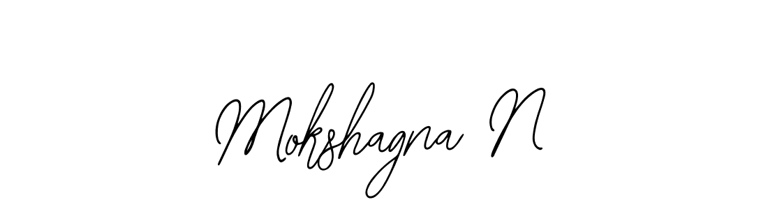 Also we have Mokshagna N name is the best signature style. Create professional handwritten signature collection using Bearetta-2O07w autograph style. Mokshagna N signature style 12 images and pictures png