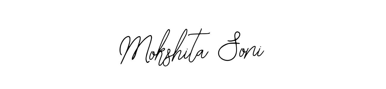 You should practise on your own different ways (Bearetta-2O07w) to write your name (Mokshita Soni) in signature. don't let someone else do it for you. Mokshita Soni signature style 12 images and pictures png
