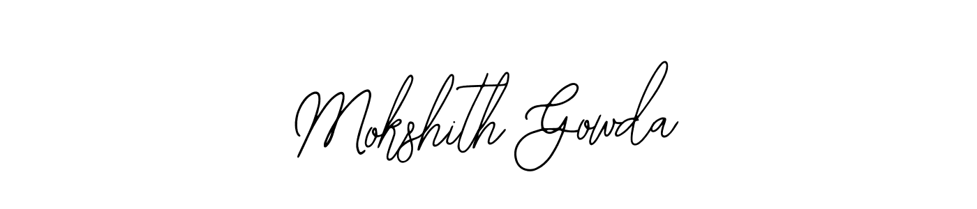 This is the best signature style for the Mokshith Gowda name. Also you like these signature font (Bearetta-2O07w). Mix name signature. Mokshith Gowda signature style 12 images and pictures png