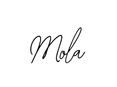 How to make Mola name signature. Use Bearetta-2O07w style for creating short signs online. This is the latest handwritten sign. Mola signature style 12 images and pictures png