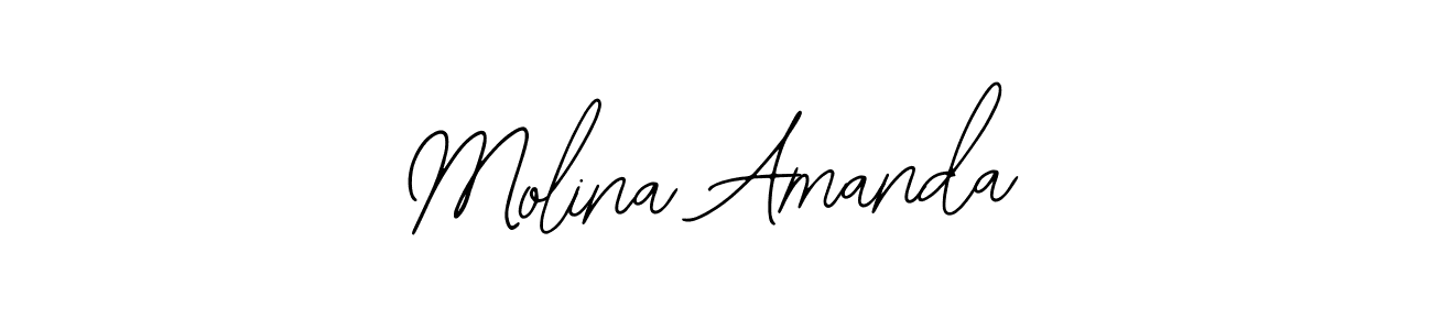 Similarly Bearetta-2O07w is the best handwritten signature design. Signature creator online .You can use it as an online autograph creator for name Molina Amanda. Molina Amanda signature style 12 images and pictures png