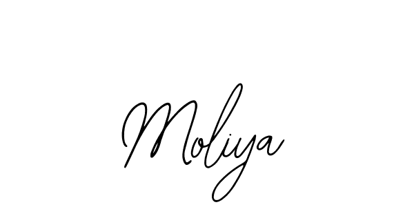 Design your own signature with our free online signature maker. With this signature software, you can create a handwritten (Bearetta-2O07w) signature for name Moliya. Moliya signature style 12 images and pictures png